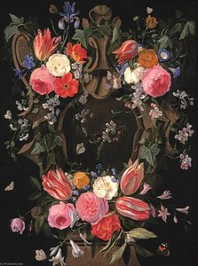 A Garland Of Flowers — Jan Van Kessel The Elder
