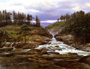 The Lower Falls Of The Labrofoss — Johan Christian Claussen Dahl