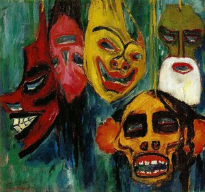 Mask Still Life Iii, — Emile Nolde
