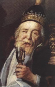 El Rey Frijoles (detalle) — Jacob Jordaens