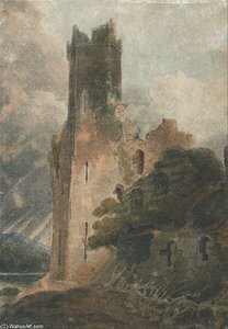 A Castle Tower — John Sell Cotman