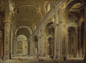 Interior Of St Peter's In Rome — 조반니 파올로 판니니