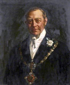 Hugh Cecil Lowther, 5th Earl Of Lonsdale, Wearing The Whitehaven Mayoral Chain — John Henry Frederick Bacon