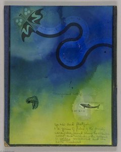 Untitled (drawing, Butterfly Leaving Black Trail) — Joseph Cornell