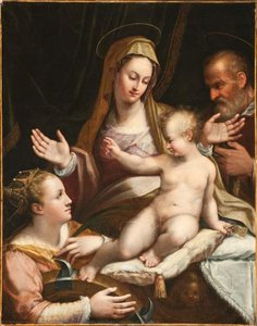 The Holy Family With Saint Catherine Of Alexandria — Lavinia Fontana