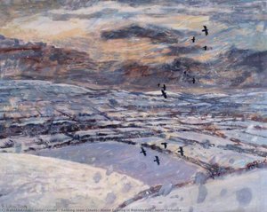 Banking Snow Clouds, Winter Evening In Wensleydale, North Yorkshire — Sonia Lawson