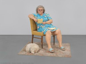Woman With Dog — Duane Hanson