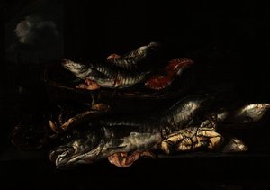 Still Life - Haddock, Plaice, Crabs And Lobster — Abraham Hendricksz. Van Beyeren