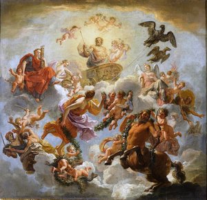 Jupiter Chariot Between Justice And Piety (study) — Noel Nicolas Coypel