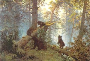 Morning In Piny Wood — Ivan Ivanovich Shishkin