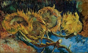 Cuatro Girasoles Marchitos — Vincent Willem Van Gogh