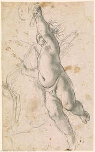 Flying Putto — Annibale Carracci
