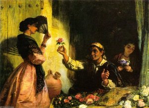 A Spanish Flower Seller — Edwin Longsden Long