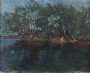 Trees By Water, Lugg Meadows — Brian Hatton