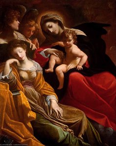 The Dream Of Saint Catherine Of Alexandria — 루도비코 카라치