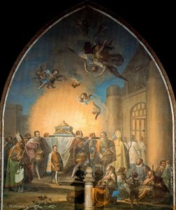 Translation Of The Body Of St. Eugene, By Bayeu, Cloister Of The Cathedral Of Toledo — Francisco Bayeu Y Subias
