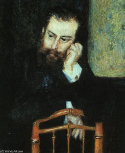 Portrait Of Alfred Sisley, Art Institute Of — Pierre-auguste Renoir