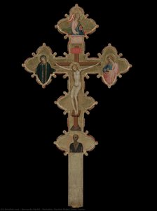 Portable, Double Sided Cross (recto) — Bernardo Daddi