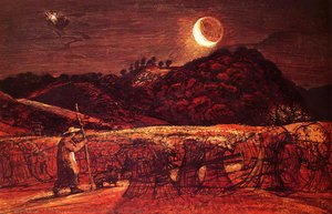 Cornfield By Moonlight — Samuel Palmer