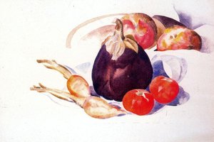 Eggplant, Carrots, And Tomatoes — Charles Demuth