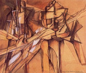 El Rey Y La Reina Atravesados Por Desnudos Rápidamente — Marcel Duchamp