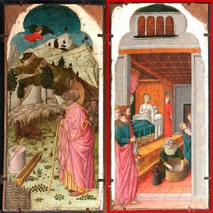 The Angel Appearing To Joachim The Birth Of The Virgin — Giovanni Francesco Da Rimini
