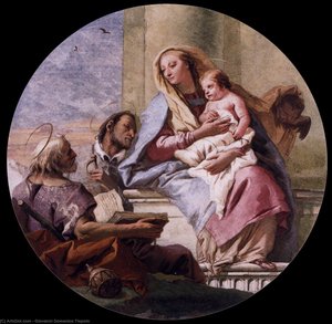 Virgin And Child With Saints — Giovanni Domenico Tiepolo