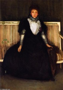 Verde E Viola: Mrs Walter Sickert — James Abbott Mcneill Whistler