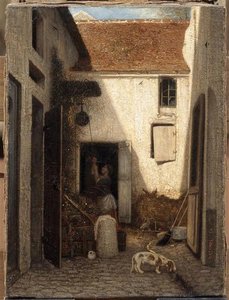 Die Bauernhofhöfe — Alexandre Gabriel Decamps