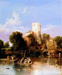 On The Rhine, Near Cologne — Clarkson Frederick Stanfield