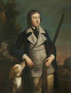 William Hulton With Gun Dog And Shotgun — Henry Pickering
