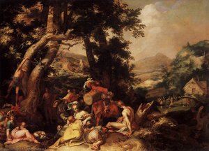 The Preaching Of St John The Baptist — अब्राहम ब्लूमार्ट