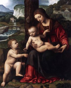 Madonna With Child And The Young St John — Bernardino Luini
