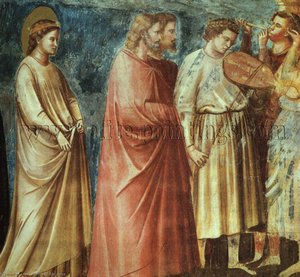 No. 12 Scenes From The Life Of The Virgin: 6. Wedding Procession (detail) — Giotto Di Bondone