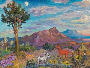 Landscape In New Mexico — David Davidovich Burliuk