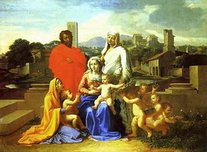 La Sagrada Familia — Nicolás Poussin