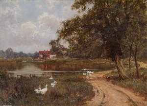 The Mole At Brockham, Surrey — Edward Wilkins Waite