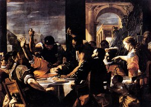 The Banquet Of Baldassare — Mattia Preti