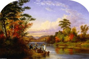 The Narrows On Lake St. Charles — Cornelius David Krieghoff