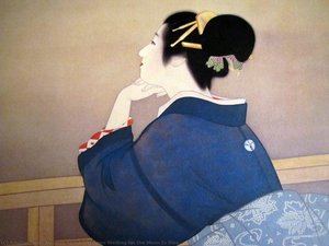 Women Waiting For The Moon To Rise — Uemura Tsune