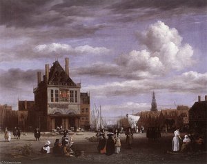 The Dam Square In Amsterdam — Jacob Isaackszoon Van Ruisdael