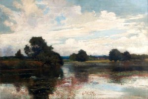 Warnham Lake, Sussex — Alfred East