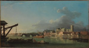 The Building Of Westminster Bridge — Samuel Scott