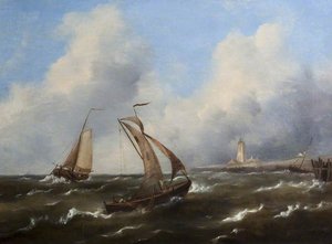 Fishing Vessels Off The Coast — Henry Hetherington Emmerson