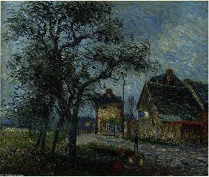 Louvier Road In Winter — Gustave Loiseau
