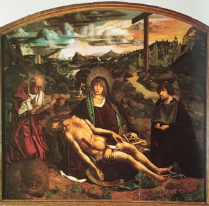 Pietà Of Canon Luis Desplá — Bartolomé Bermejo