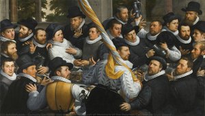 Banquet Of Members Of The Haarlem Calivermen Civic Guard — Cornelis Van Haarlem