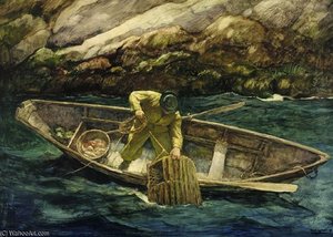 Deep Cove Lobster Man — N.c. Wyeth