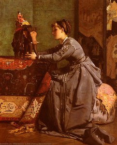 L_inde A Paris Le Bibelot Exotique — Alfred Stevens