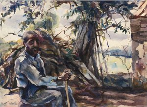 Black Man Seated — Andrew Newell Wyeth
